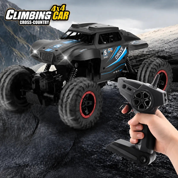 2.4GHz RC 4x4 Off-Road Climbing Truck with Spray, Lights - City Toys