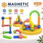 25 / 36 / 42 / 64 PCS Magnetic Blocks Toy Set – STEM Montessori Building Kit for Kids 3+ - City Toys