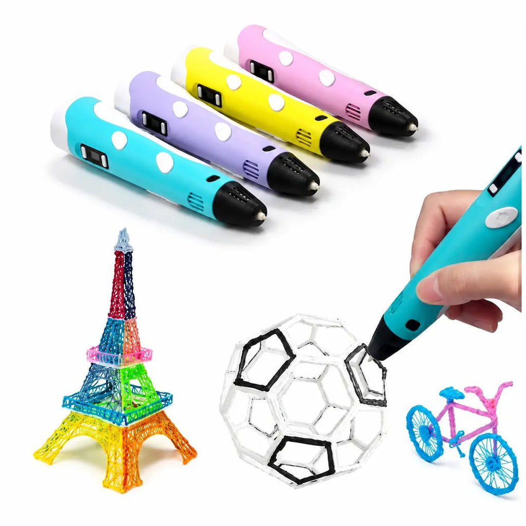 3D Pen for Kids & Adults | LCD Display Drawing Pen with PLA Filaments - City Toys