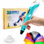 3D Pen for Kids & Adults | LCD Display Drawing Pen with PLA Filaments - City Toys