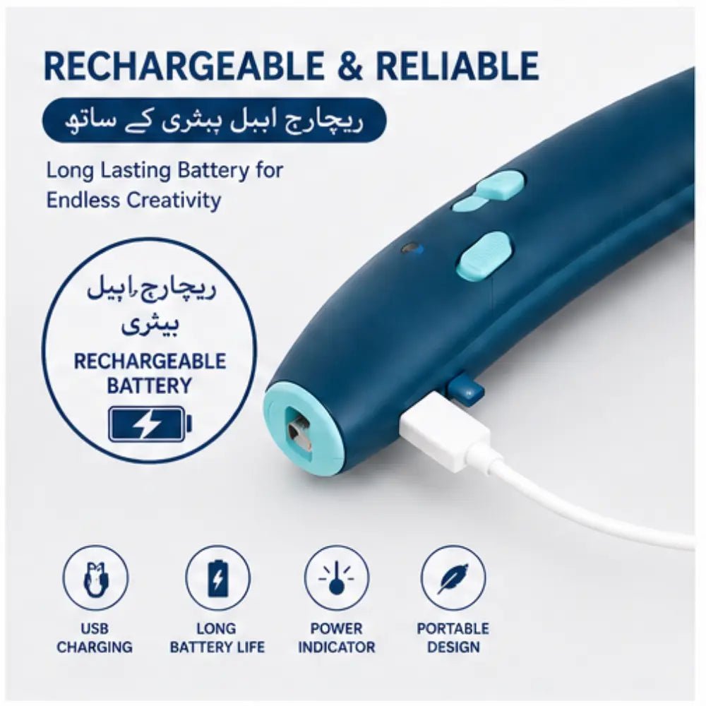 3D Printing Pen for Kids & Adults | Rechargeable 3D Drawing Pen with 3 PLA Filaments - City Toys