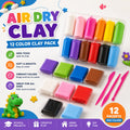 12 PCS Clay Set – Super Light Playdough for Kids & Crafts