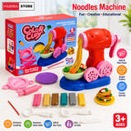 Color Clay Noodles Maker Playdough Machine with 6 Color Clays