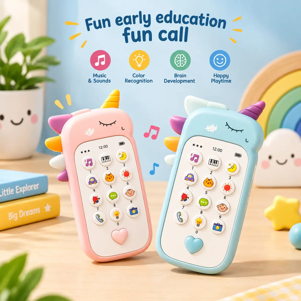 Educational Unicorn Phone Toy for Kids | Interactive Learning Phone
