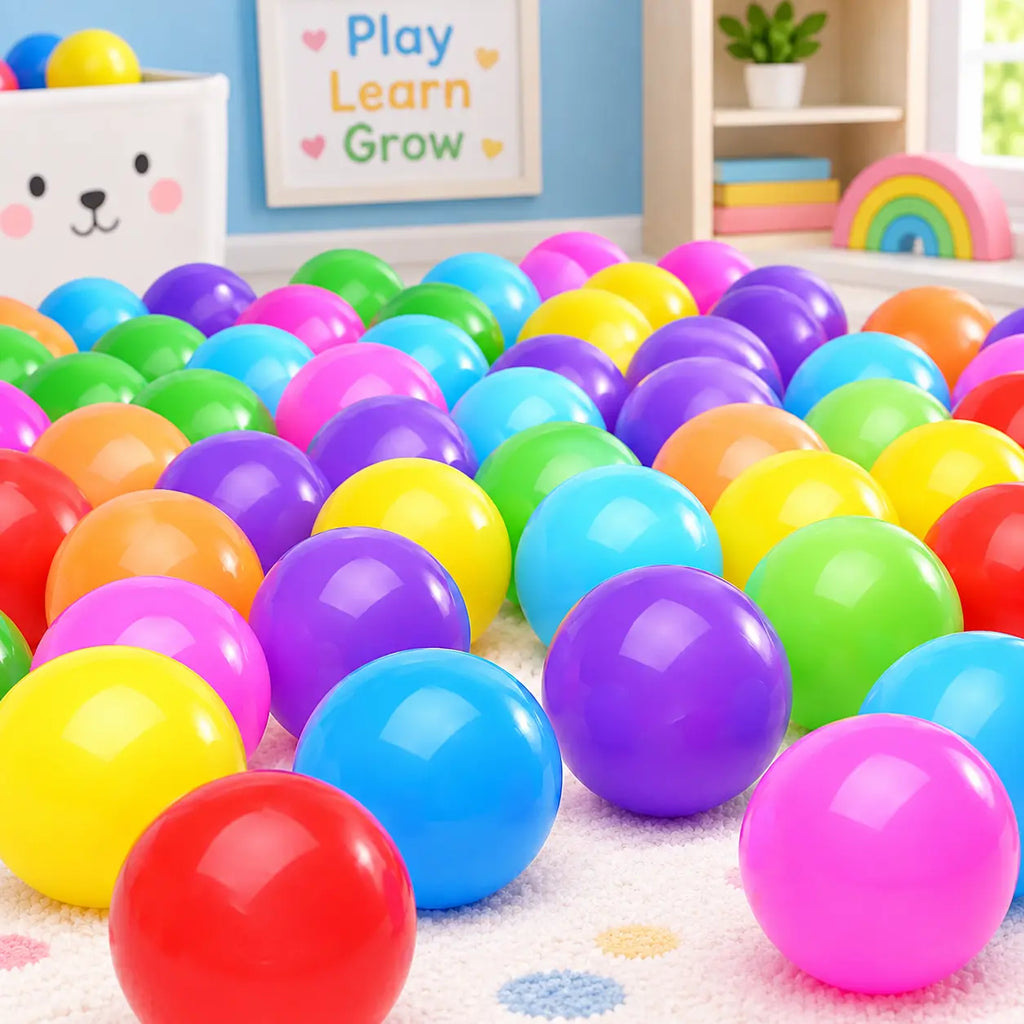 Colorful Plastic Balls for Kids | Ball Pit & Play Tent Balls