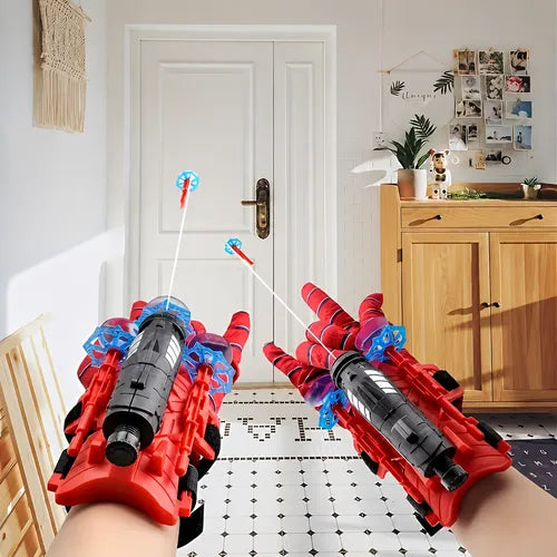 Hero Web Shooter Wrist Launcher Toy for Kids | Superhero Glove with Suction Darts