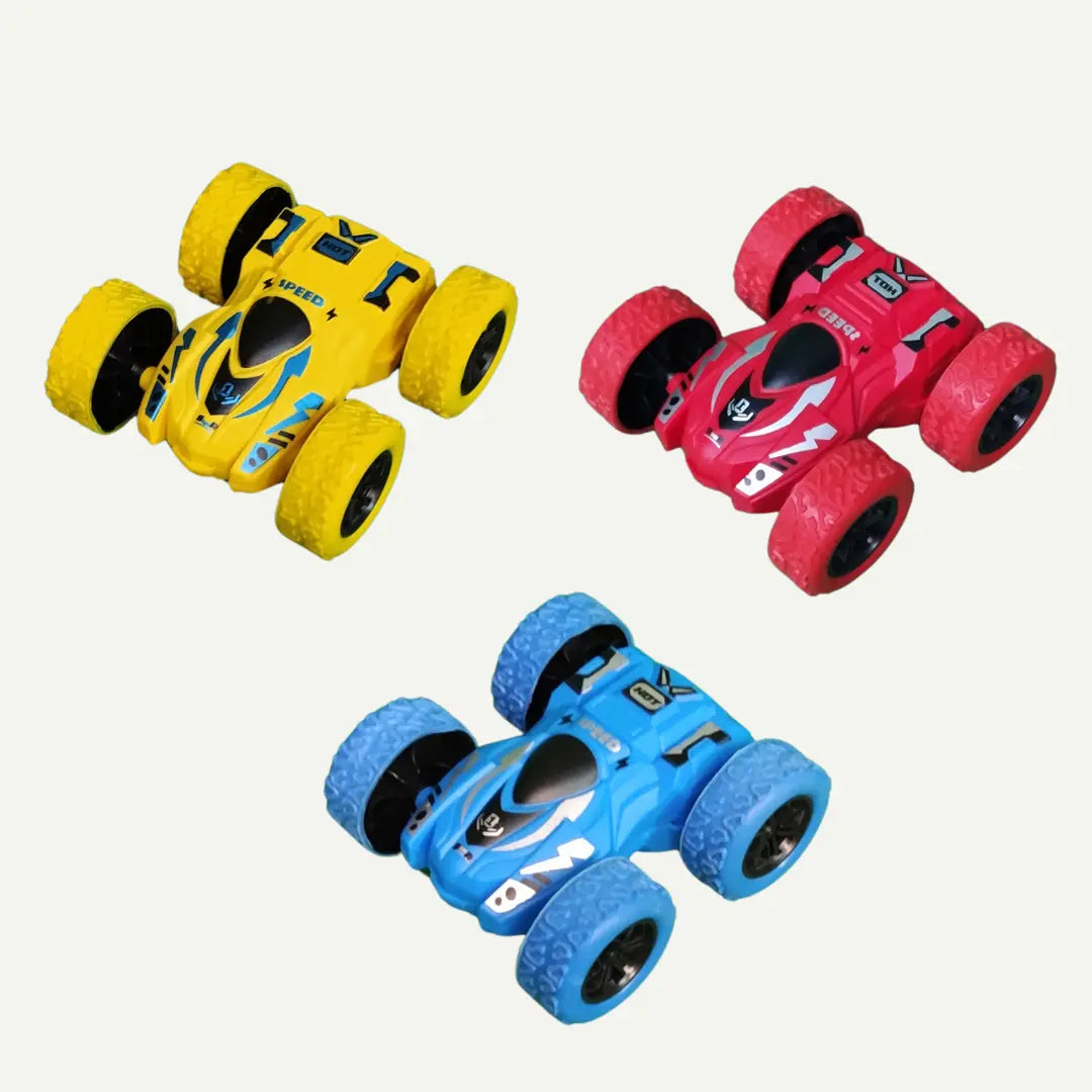 Double-Sided 4WD Stunt Cars – Friction Powered Flip Cars