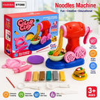 Color Clay Noodles Maker Playdough Machine with 6 Color Clays - City Toys