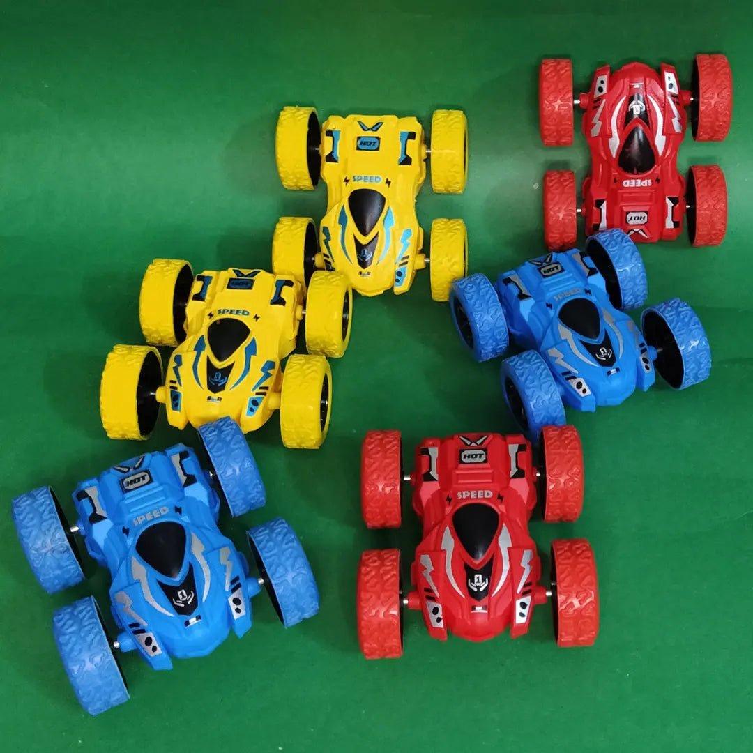 Double-Sided 4WD Stunt Cars – Friction Powered Flip Cars - City Toys