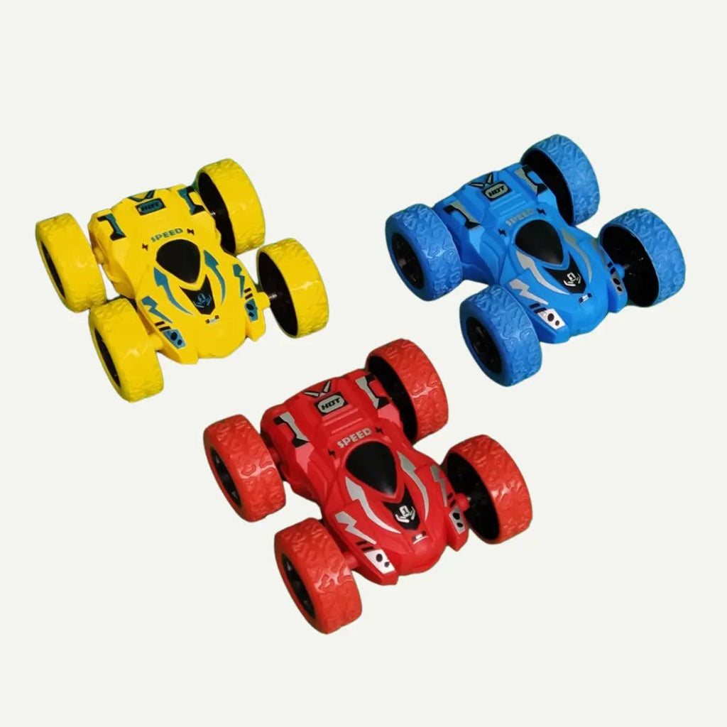 Double-Sided 4WD Stunt Cars – Friction Powered Flip Cars - City Toys