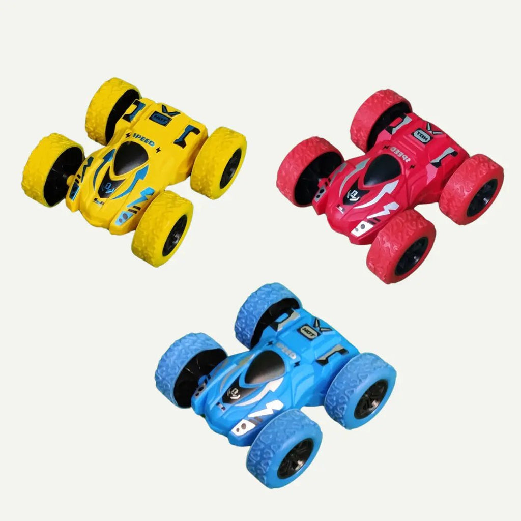 Double-Sided 4WD Stunt Cars – Friction Powered Flip Cars - City Toys