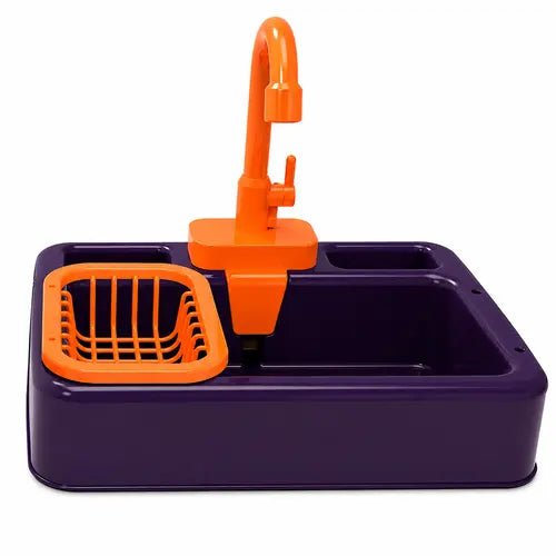 Electric Kitchen Sink Toy for Kids | Running Water Pretend Play Set - City Toys