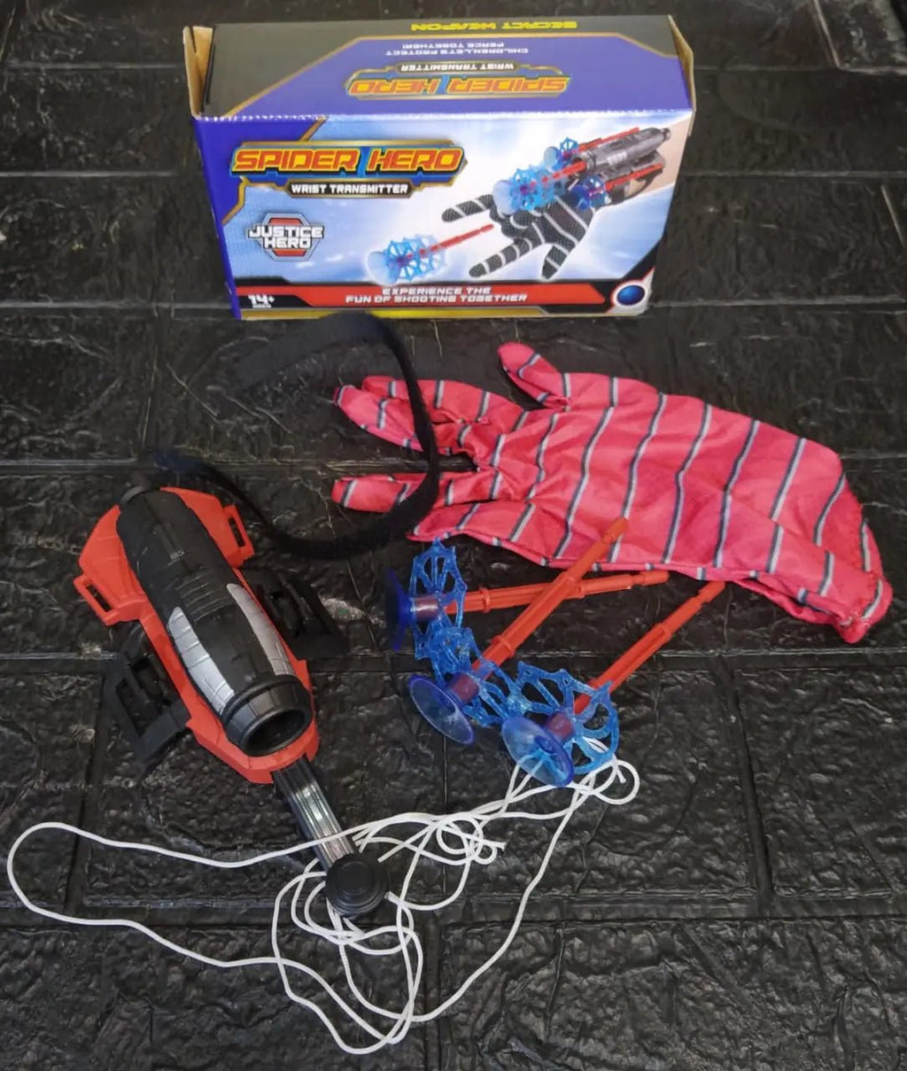 Hero Web Shooter Wrist Launcher Toy for Kids | Superhero Glove with Suction Darts - City Toys