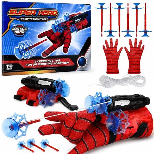 Hero Web Shooter Wrist Launcher Toy for Kids | Superhero Glove with Suction Darts - City Toys