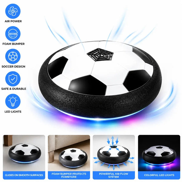 Hover Soccer Ball with LED Lights | Indoor Football Toy for Kids - City Toys