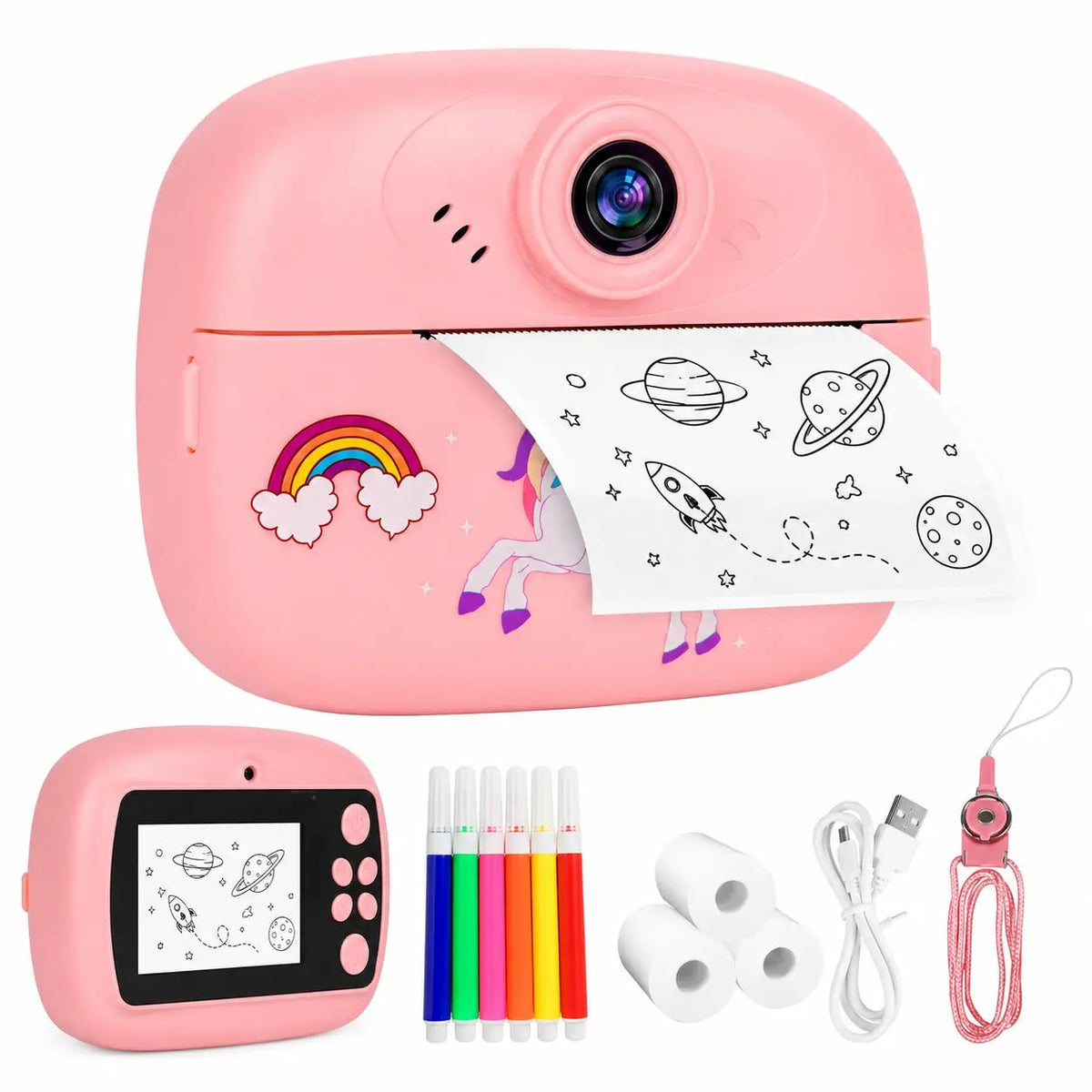 Instant Print Camera for Kids | Rechargeable Digital Camera - City Toys