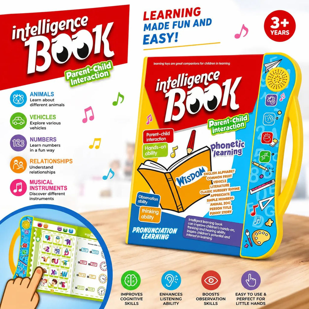 Interactive English Learning Book for Kids | Talking Educational Sound Book - City Toys