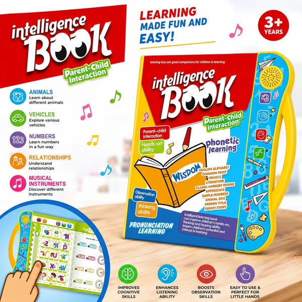 Interactive English Learning Book for Kids | Talking Educational Sound Book - City Toys