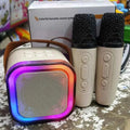 K12 Dual Wireless Karaoke Mic & Bluetooth Speaker – Lights, AUX/USB/SD - City Toys
