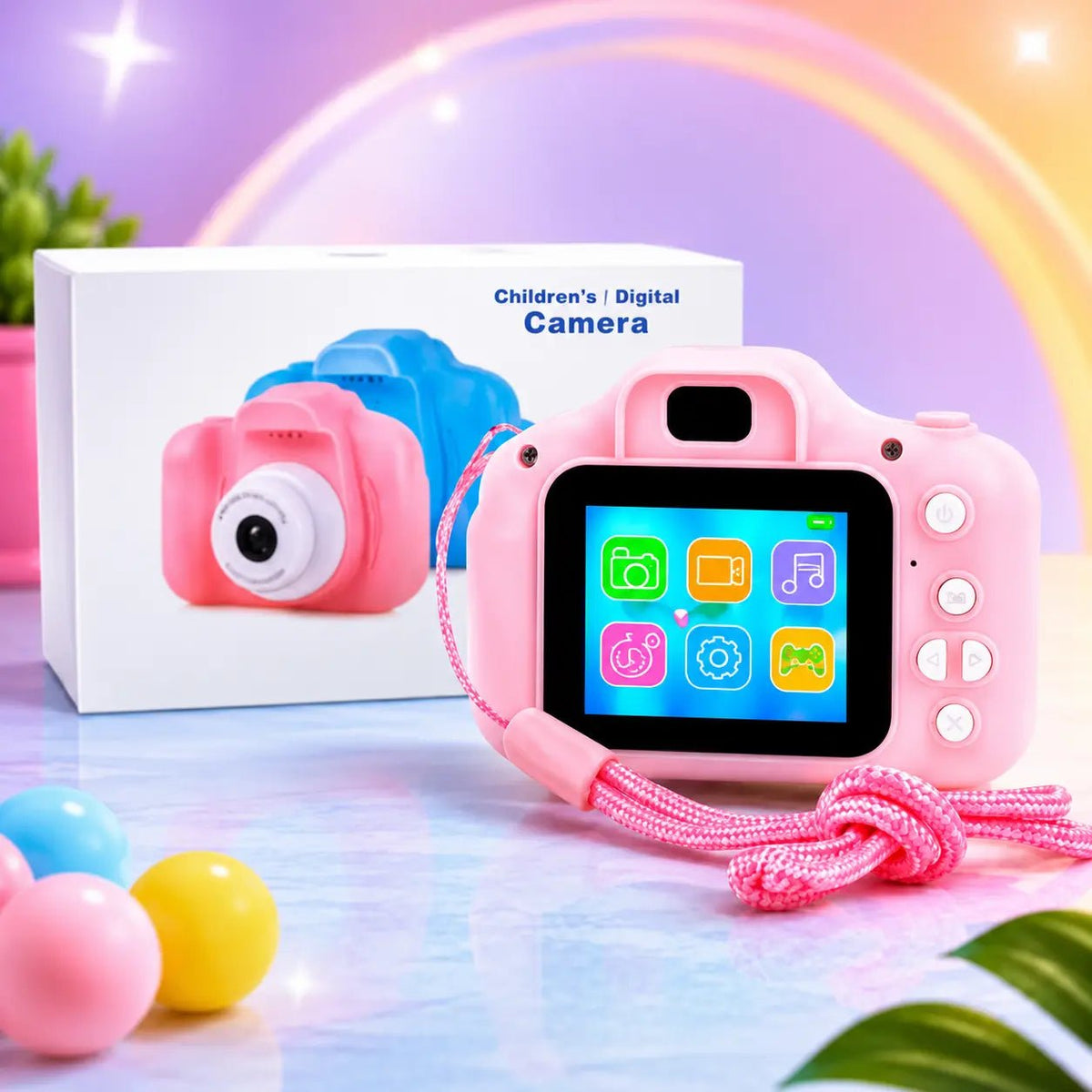 Kids HD Digital Camera – Rechargeable Battery Fun Filters & Games - City Toys