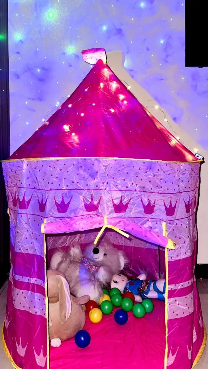 Kids Play Castle Tent House | Indoor & Outdoor Playhouse With 20 Balls - City Toys