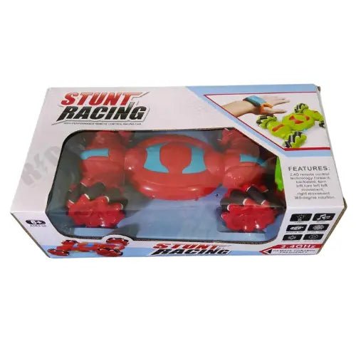 Watch Operated Stunt Racing Car | Rechargeable 4WD Stunt Car for Kids - City Toys