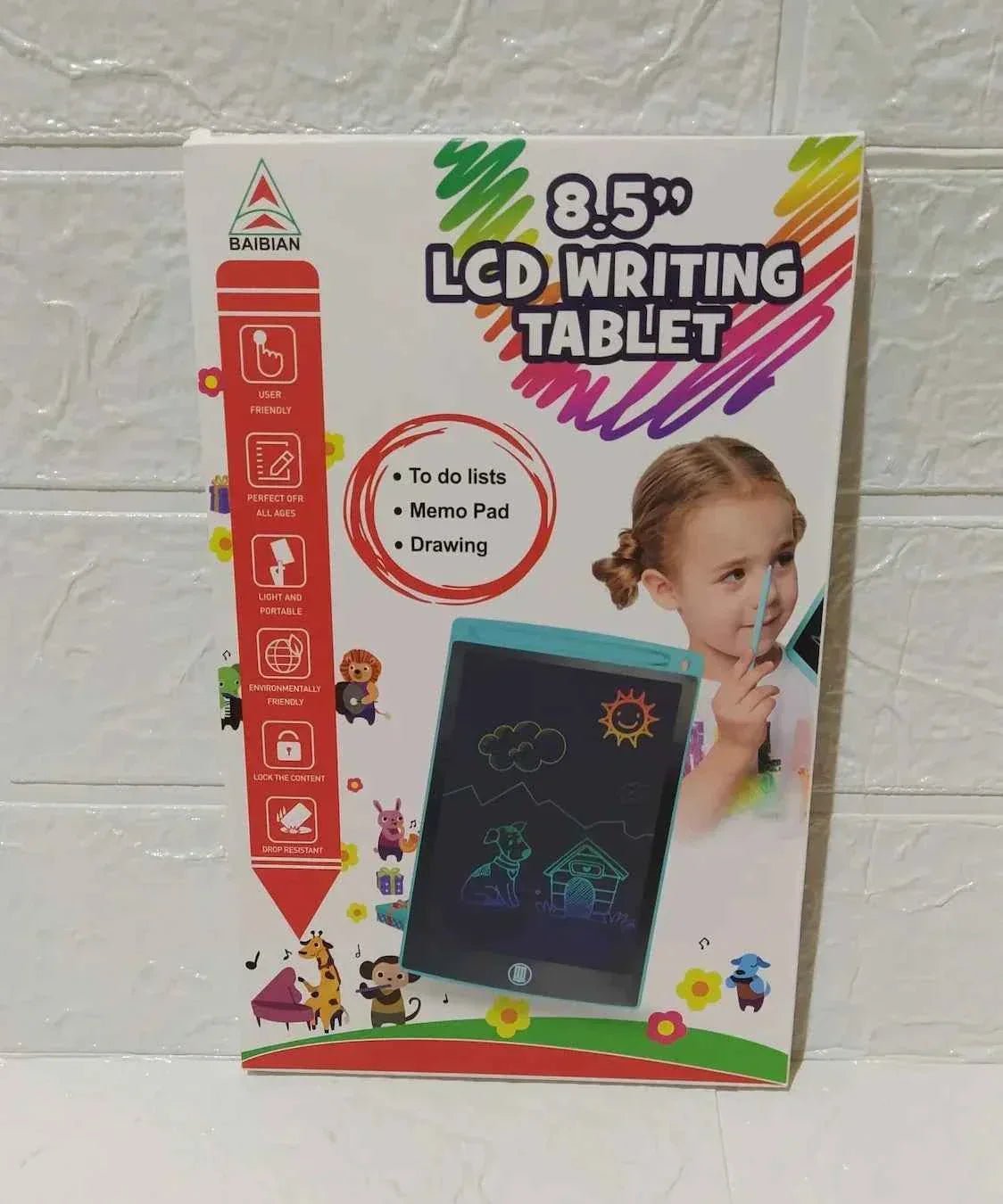 Writing Tab 8.5 " Multicolour Display Tab For kids & Adults / Erasable Tab / Used For Memo Pad, Drawing, to do lists etc - City Toys