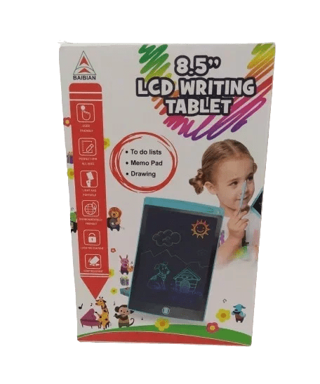 Writing Tab 8.5 " Multicolour Display Tab For kids & Adults / Erasable Tab / Used For Memo Pad, Drawing, to do lists etc - City Toys
